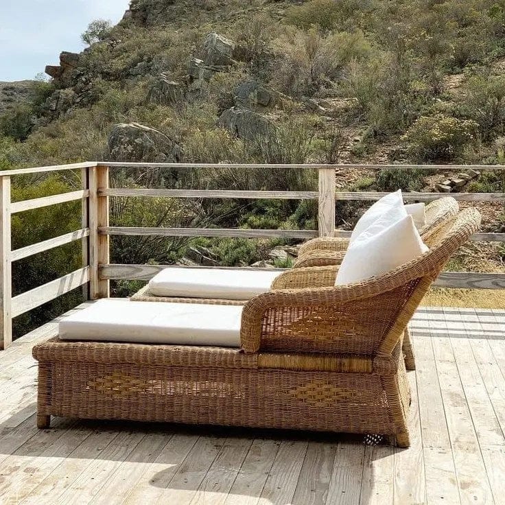 Artisan Rattan Sun Lounger Rattan Patio Outdoor furniture
