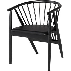 Nuevo Dining Chairs Black / Black Oynx Stained Frame Nuevo Danson Dining Chair