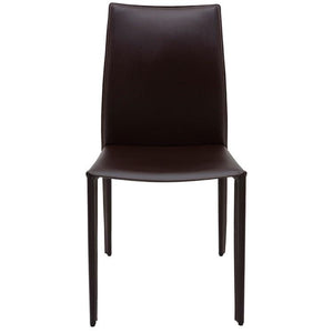 Nuevo Dining Chairs Brown Nuevo Sienna Leather Dining Chair