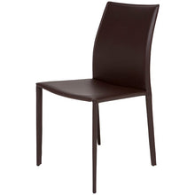 Nuevo Dining Chairs Brown (tone on tone stitch) Nuevo Sienna Leather Dining Chair