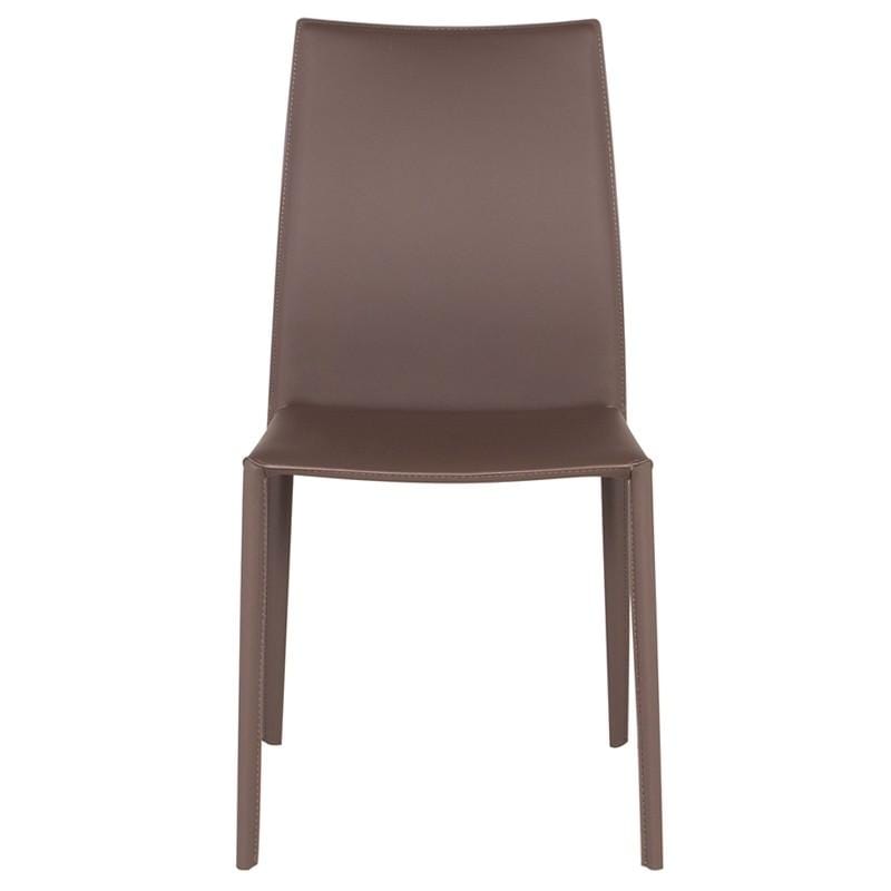 Nuevo Dining Chairs Mink Nuevo Sienna Leather Dining Chair