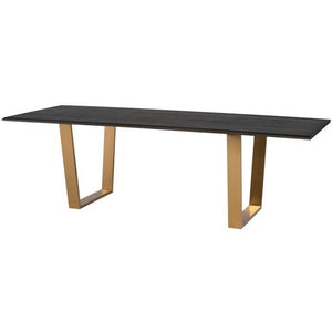 Nuevo oblong table Large / Brushed gold Linea Dining Table