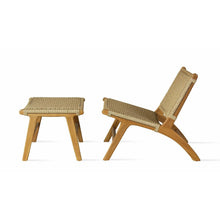 SohoConcept Occasional Chair Lounge Chair + Ottoman Calava Teak Outdoor Lounge Chair